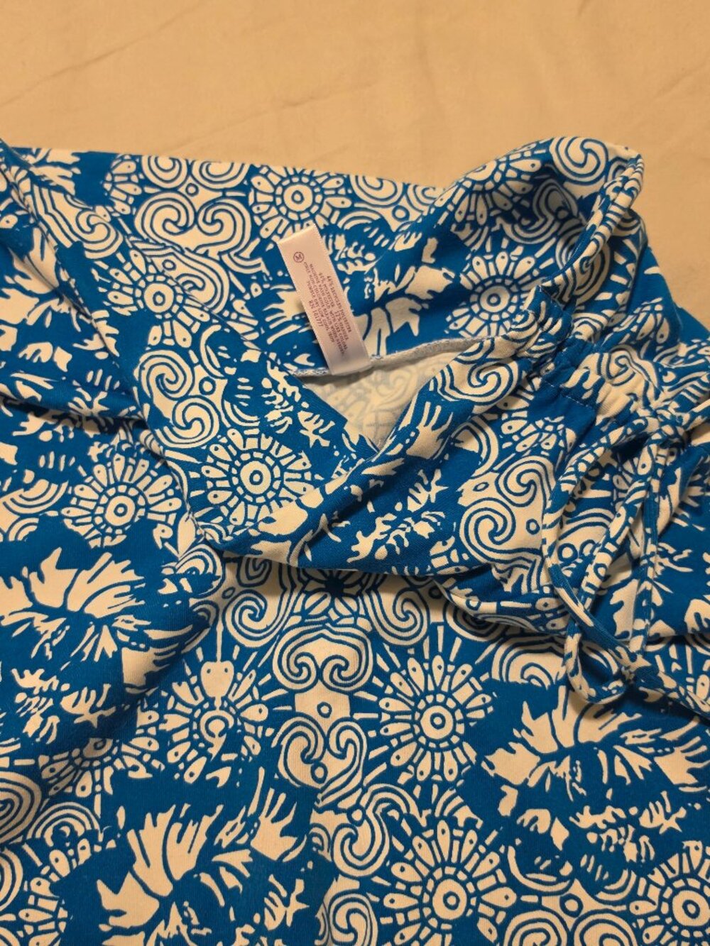 Soybu Blue & White Floral skirt, Medium - Picture 2 of 3